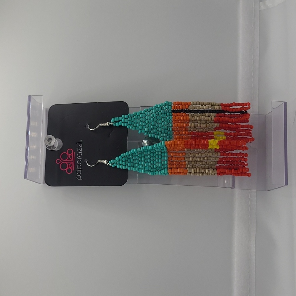 Paparazzi Costume Multi Color Earrings
